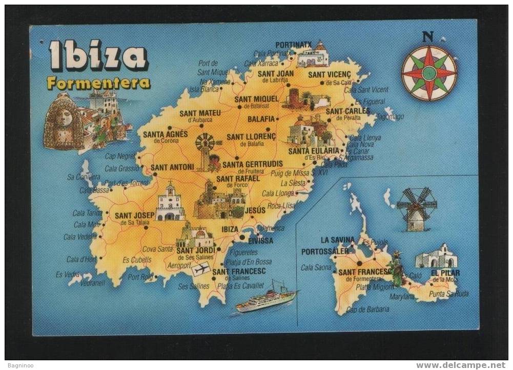 IBIZA Postcard ESPANA - Ibiza