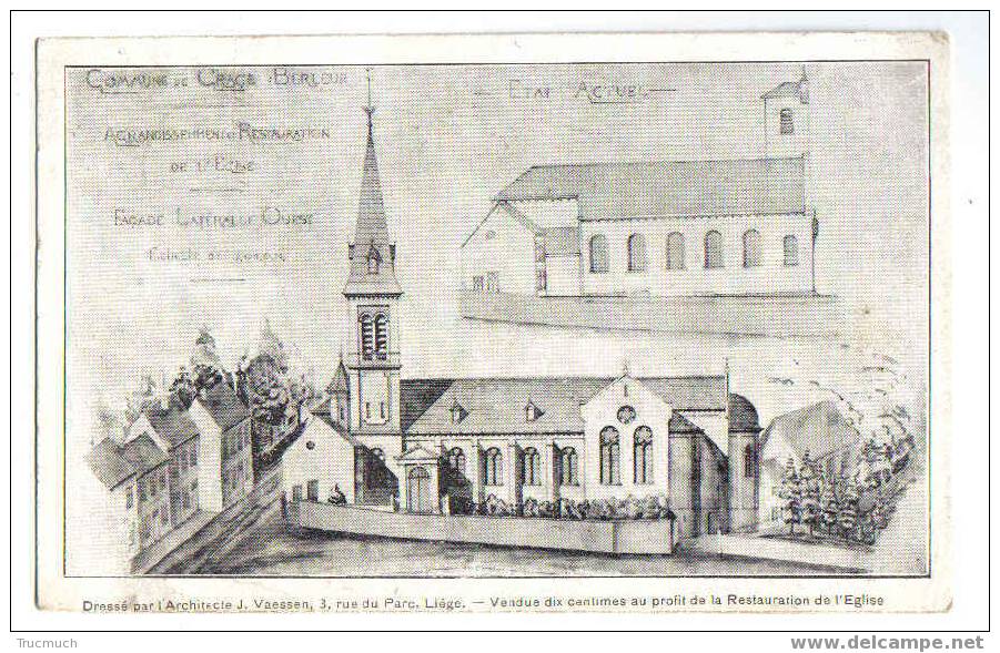 9321 - Grace-Berleur- Agrandissement Et Restauration De L' Eglise - Grâce-Hollogne