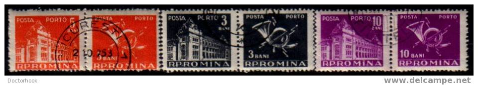 ROMANIA   Scott   #  J 115-20   VF USED - Port Dû (Taxe)