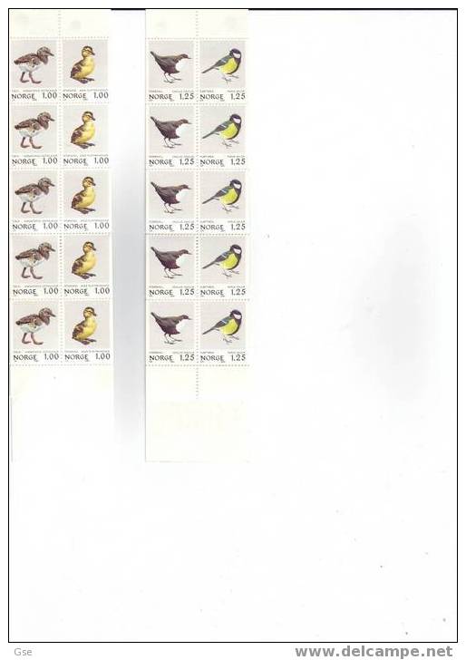 NORVEGIA - Yvert  C767-C 769** - Fauna - Uccelli - Carnets