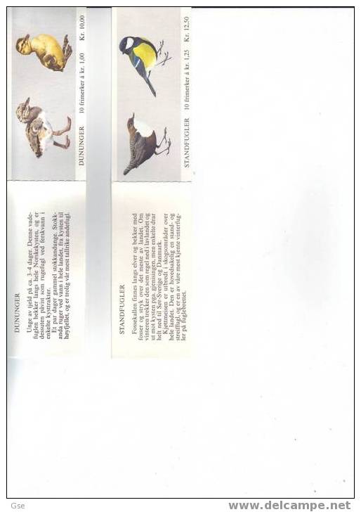 NORVEGIA - Yvert  C767-C 769** - Fauna - Uccelli - Booklets
