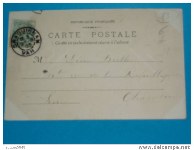 83) Draguignan - N° 1460 - La Pierre De La Fée  -   -année1903 - EDIT Lacour - Tres Belle Carte - Draguignan