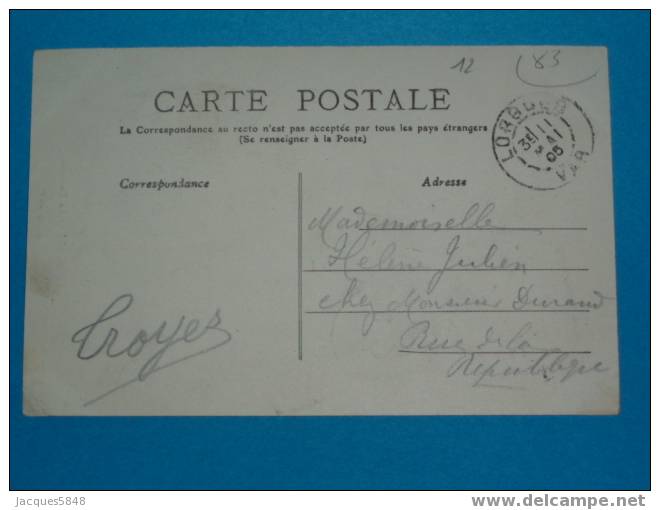 83) Lorges - La Fontaine  - Année 1905- EDIT Castillon - Tres Belle Carte - Lorgues