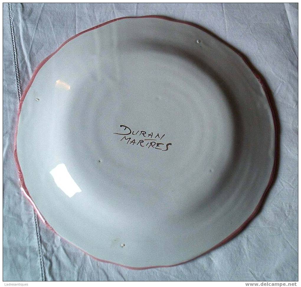 Martres Faïencerie Duran - Assiette - Bord - Plate  - AS 1582 - Martres (FRA)