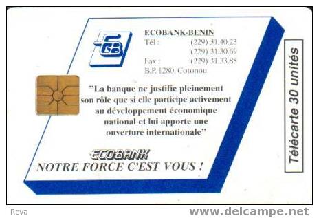 BENIN  30 UNITS  ECOBANK  AD  CHIP  BEN-25  CV$25US  SPECIAL PRICE  !!! - Benin