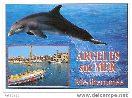 DAUPHIN / ARGELES-sur-MER (66) / CPM Circulée 1998 /  Très Bon état / SOLDEE - Dolfijnen