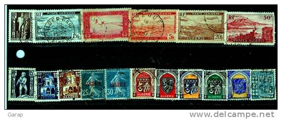 Ti  3- 586 ALGERIE FRANCAISE Lot De 17 Timbres - Altri & Non Classificati