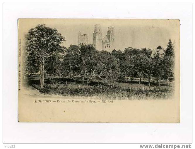 - FRANCE 76 . JUMIEGES . VUE SUR LES RUINES DE L´ABBAYE - Jumieges