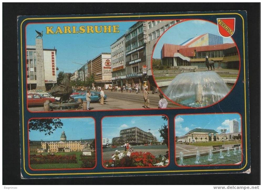 KARLSRUHE Postcard GERMANY - Karlsruhe