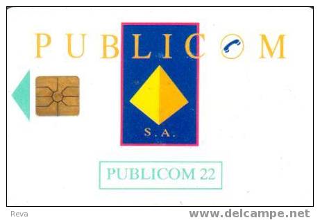 IVORY COAST  22 U  PUBLICOM  LOGO  IVC-P-6  SPECIAL PRICE !! - Côte D'Ivoire