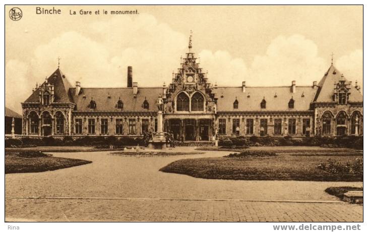 Binche -La Gare Et Le Monument-Bourgeois,Grand'Place,48,Binche - Binche