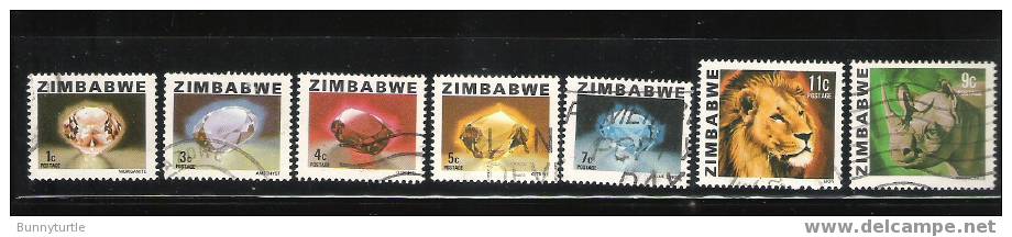 Zimbabwe 1980 Gems And Animals Used - Zimbabwe (1980-...)