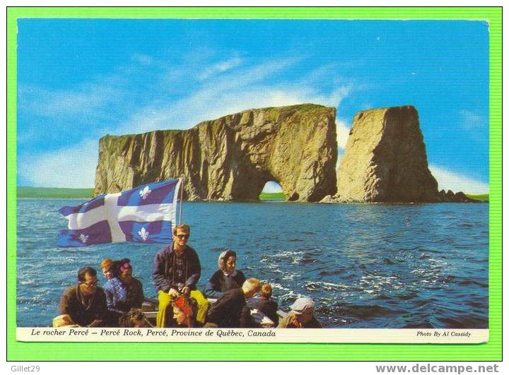 PERCÉ,QUÉBEC - LE ROCHER PERCÉ VUE DE LA MER - ANIMÉE - CASSIDY´S PHOTO STUDIO - - Percé