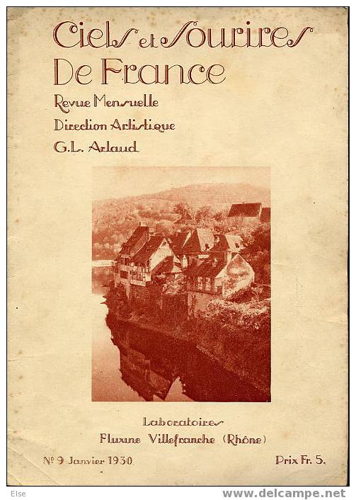 CIELS ET SOURIRES DE FRANCE  -  REGION DE UZERCHE - ARGENTAT  - ESTAING ETC....   -  1930  -  20 PAGES - Limousin