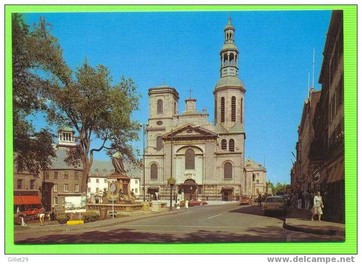 QUÉBEC - LA BASILIQUE NOTRE DAME - ANIMÉE - JC RICARD INC - - Québec - La Cité