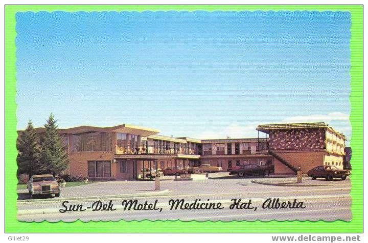 MEDICINE HAT,ALBERTA - MOTEL SUN-DEK - CLIFF CATES - - Andere & Zonder Classificatie