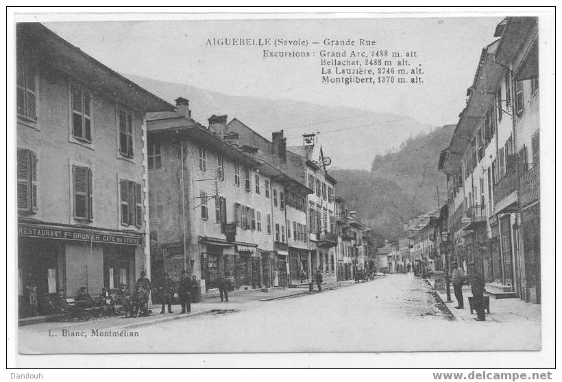 73 // SAVOIE / AIGUEBELLE / GRAND ERUE, L Blanc édit / ANIMEE / - Aiguebelle