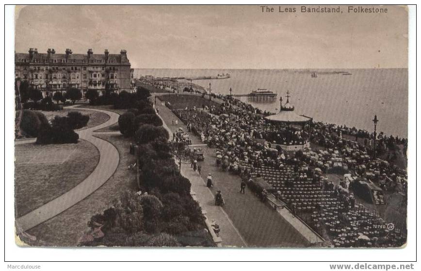 Folkestone. The Leas Bandstand. - Folkestone