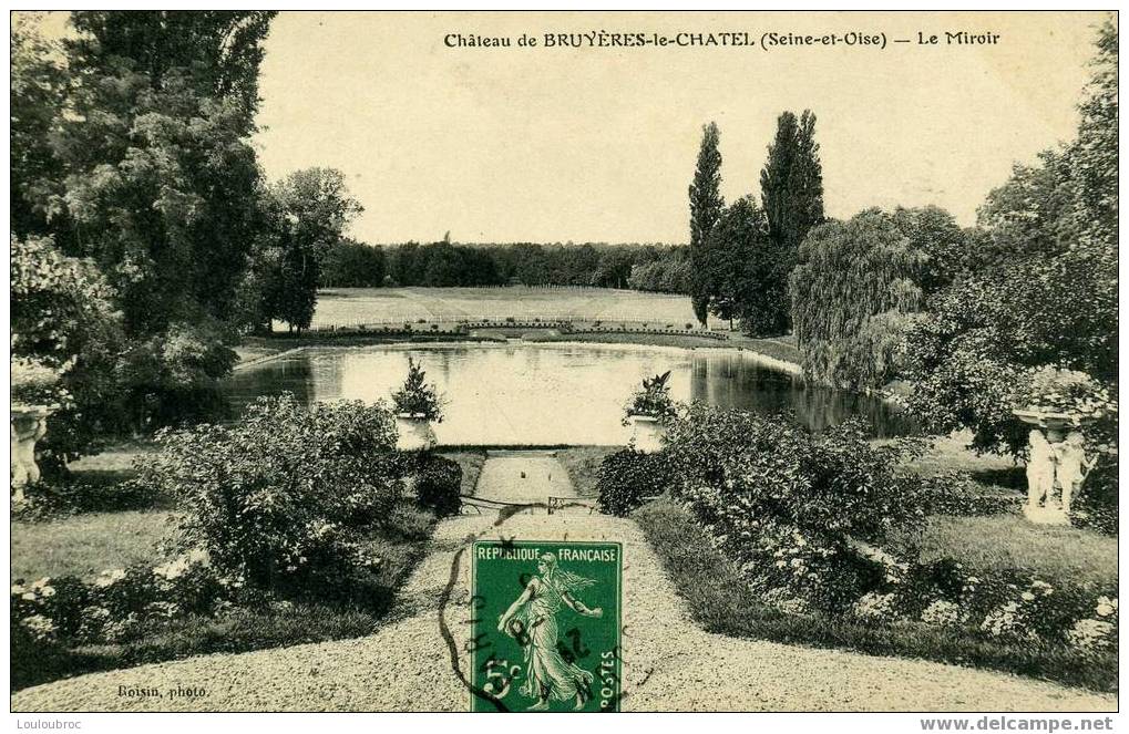 CHATEAU DE BRUYERES LE CHATEL LE MIROIR  1913 - Bruyeres Le Chatel