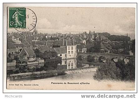 CPA 72 BEAUMONT SUR SARTHE - Panorama - Beaumont Sur Sarthe