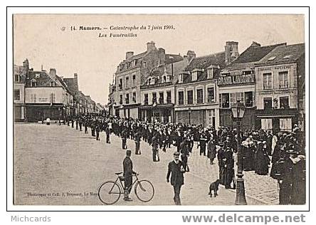 CPA 72 MAMERS - Catastrophe Du 7 Juin 1904 - Les Funerailles - Mamers