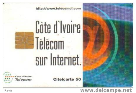 IVORY COAST  50 U TELECOM  INTERNET   IVC-26 CHIP   SPECIAL PRICE !! - Ivoorkust