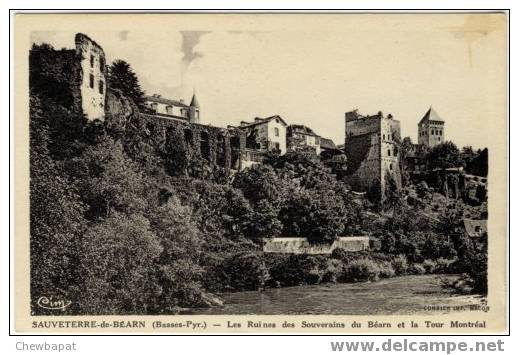 Sauveterre De Béarn - Les Ruines Des Souverains Du Béarn Et La Tour Montréal - Sauveterre De Bearn