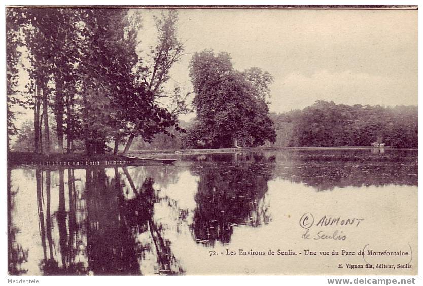 CP ERMENONVILLE Près SENLIS (60) Avec Marque Rurale (C) De AUMONT En 1906 ***RRR*** - Ermenonville