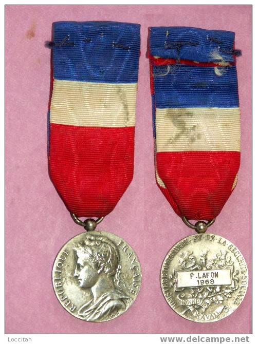 Médaille Du Travail 1968 - Francia