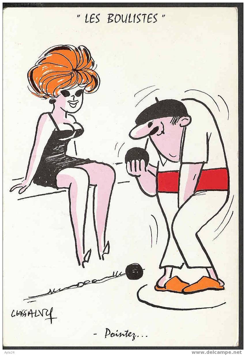 CPSM   Pétanque  Boules  Pin Up  Les Boulistes  Pointez ...  1965 - Bowls