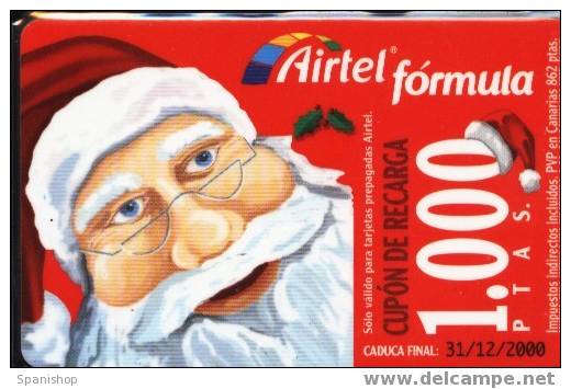 Airtel ACR-058 Christmas. Papa Noel. 31/12/2000 - Airtel