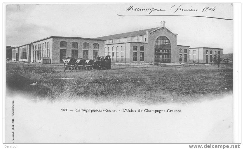 77 // SEINE ET MARNE / CHAMPAGNE SUR SEINE / L'usine De Champagne Creusot / N° 148 / L Ménard édit / ** - Champagne Sur Seine