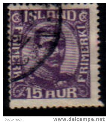 ICELAND   Scott   #  117   F-VF USED - Oblitérés