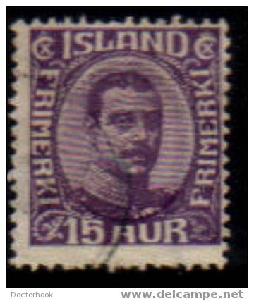 ICELAND   Scott   #  117   F-VF USED - Oblitérés