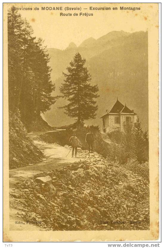 Cpa 1144 - Environs De MODANE - Route De Fréjus (73 - Savoie) - Modane