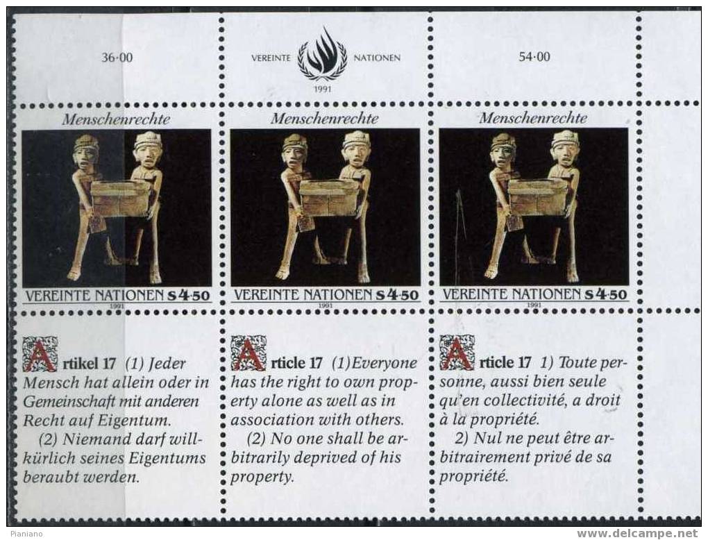 PIA - ONW - 1991 -Déclaration Universelle Des Droits De L´Homme - (Yv  131-136) - Unused Stamps