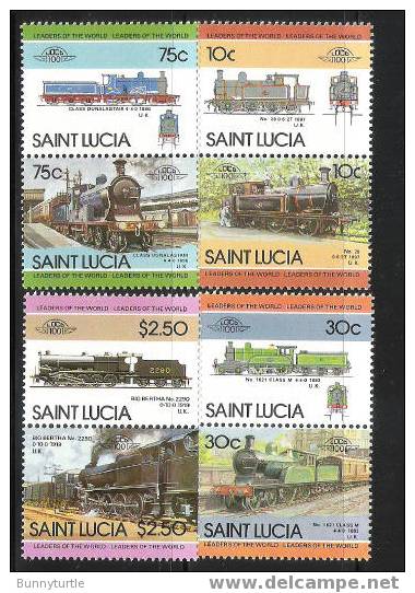 St Lucia 1985 Trains Locomotive MNH - St.Lucie (1979-...)