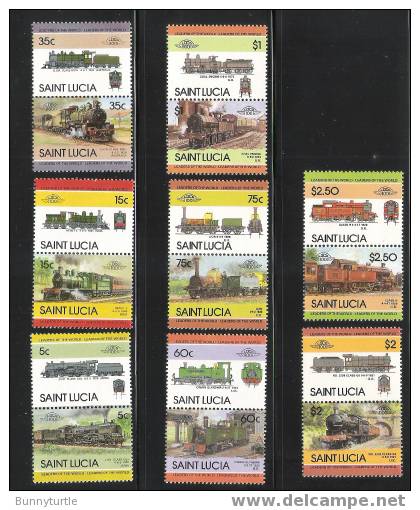 St Lucia 1985 Trains Locomotive MNH - St.Lucie (1979-...)