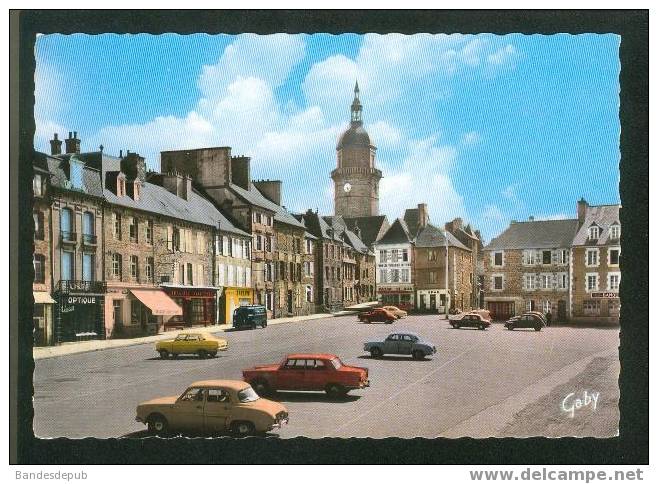 LAMBALLE - Place Croix Aux Fèves Et Du Marché (automobiles Renault Dauphine Peugeot 404  Camionnette ...ARTAUD 20) - Lamballe