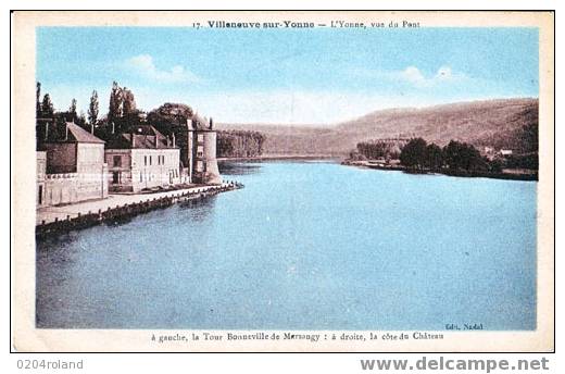 Villeneuve Sur Yonne - L\'Yonne , Vue Du Pont - Villeneuve-sur-Yonne