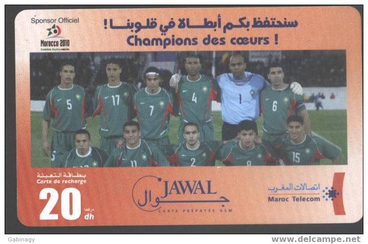 MOROCCO - PREPAID - MOROCCO FOOTBALL TEAM - 20DH - Marokko