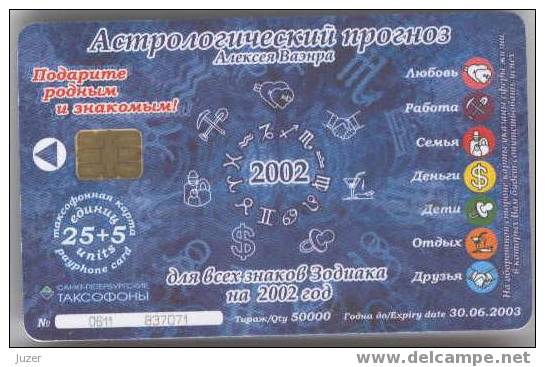 Russia. St. Petersburg. SPT: Astrological Forecast 2002 - Russia