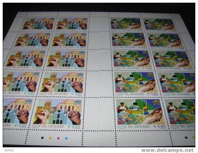 VATICANO - BENEDETTO XVI - ANNO 2006 - MF EUROPA VALORI 2 - Unused Stamps