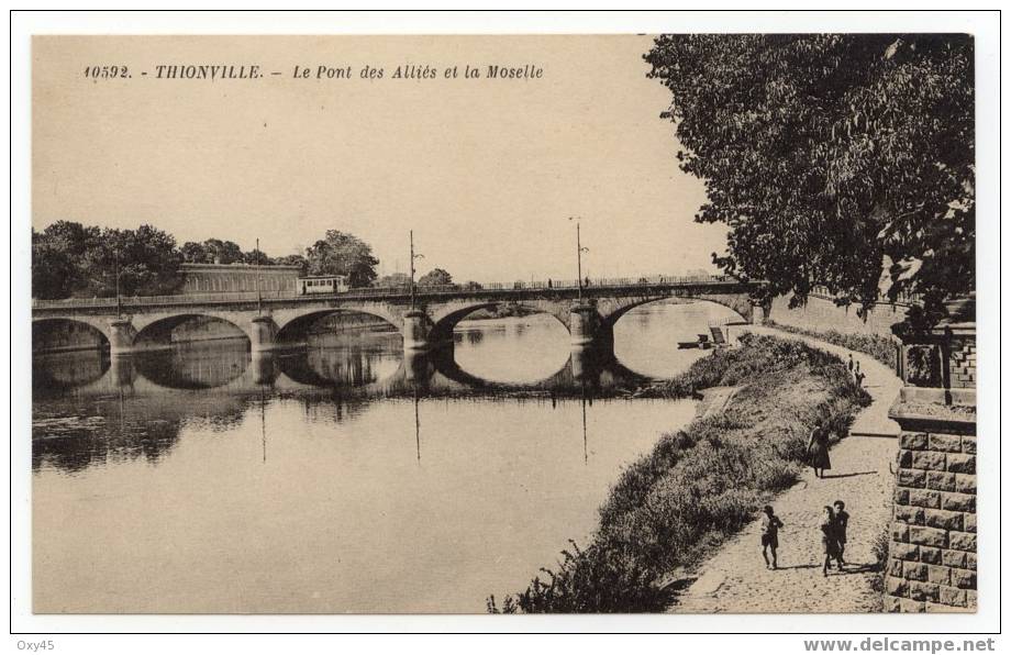 Thionville - La Pont Des Alliés Et La Moselle - Thionville