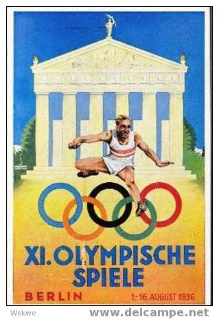 Oy118 / Bildkarte Vom österr. Olympia-Fond Mit Sonderstempel Regattabahn - Summer 1936: Berlin
