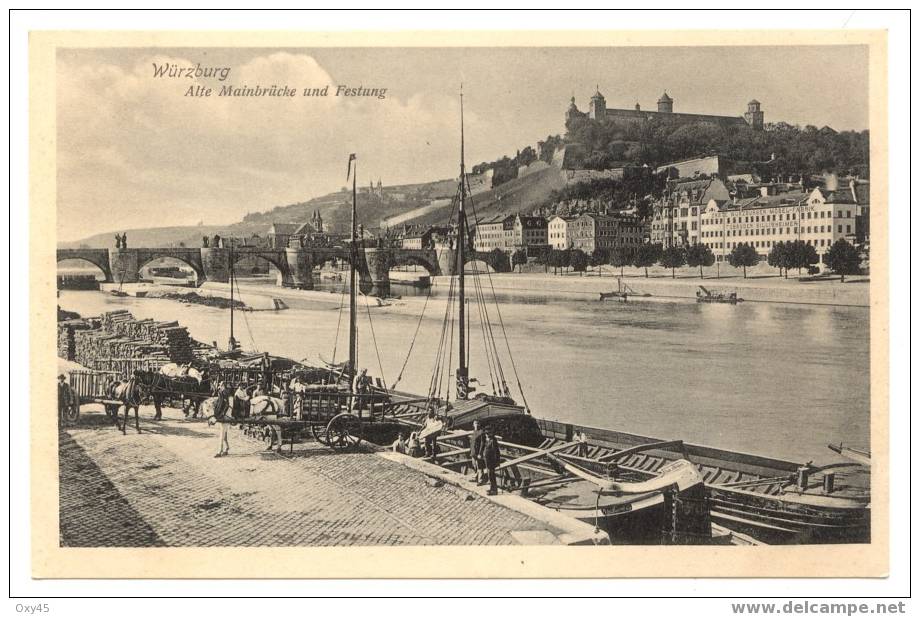 Würzburg - Alte Mainbrücke Und Festung - Wuerzburg