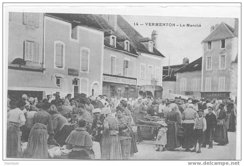 89 // YONNE / VERMENTON / Le Marché / N° 14 / TRES ANIMEE / - Vermenton