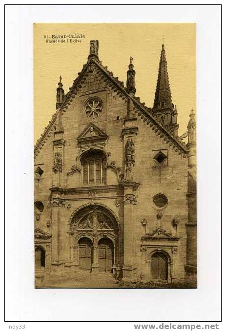 - SAINT-CALAIS . FACADE DE L'EGLISE - Saint Calais