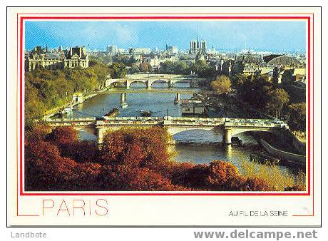 Paris Au Fil De La Seine 654 Les Bords De La Seine En Automne. Au Loin Notre-Dame - De Seine En Haar Oevers