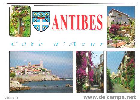 CP - ANTIBES - MULTIVUES -  LA COTE D´AZUR - AS DE COEUR - Antibes - Oude Stad